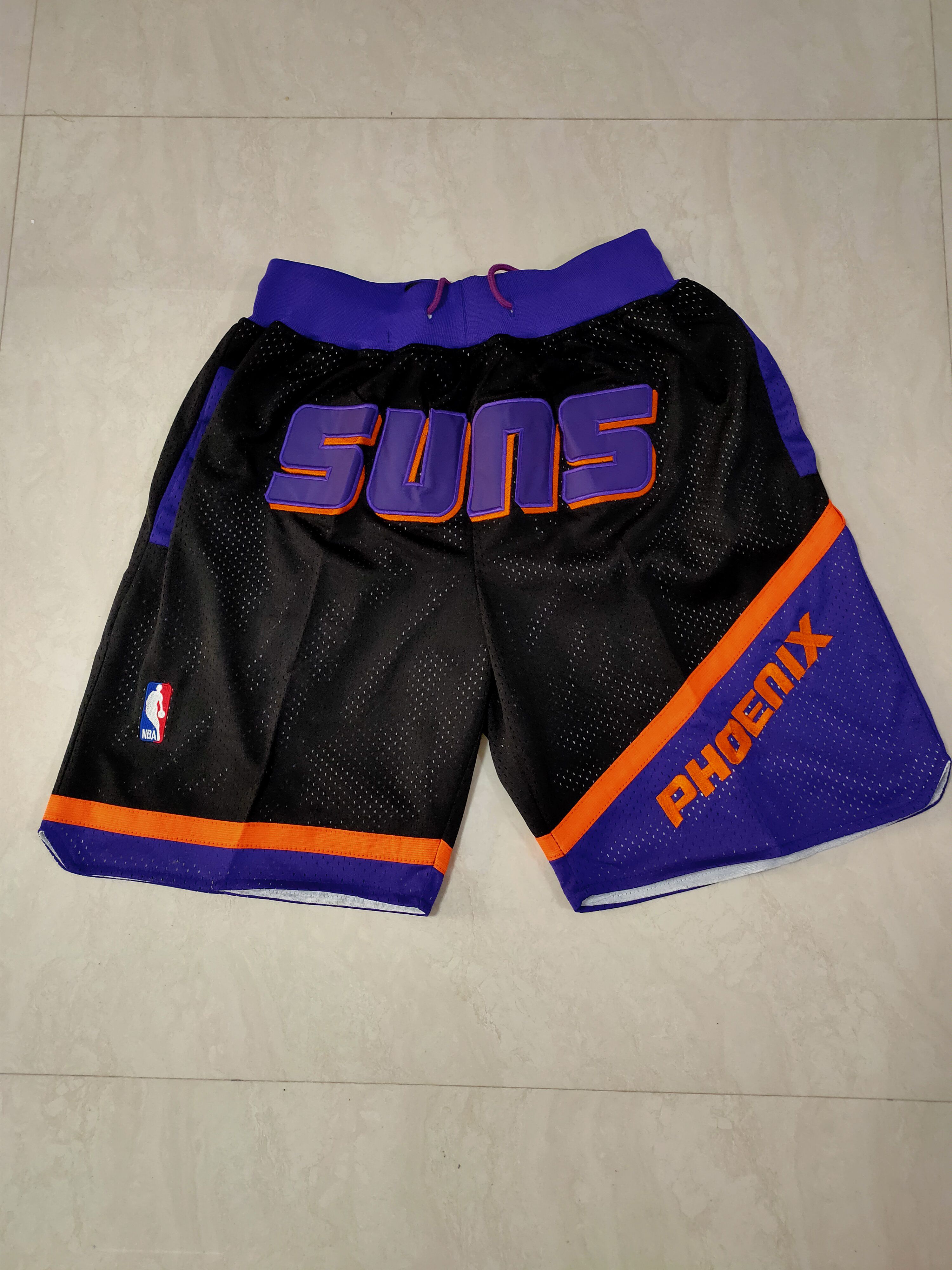 Cheap Men NBA 2021 Phoenix Suns Black Shorts